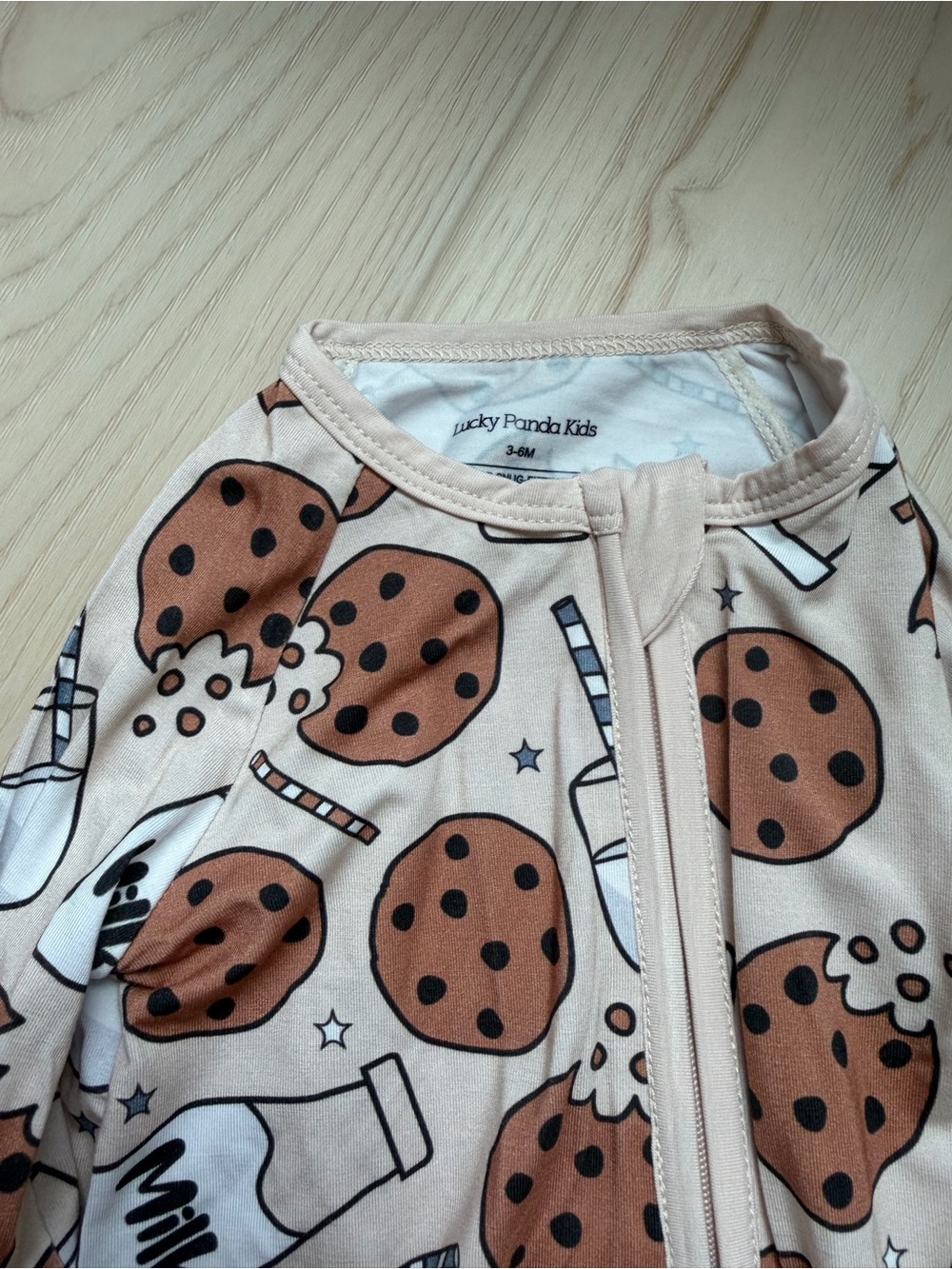 Lucky Panda Kids - Bamboo Baby Patterned Zip Onesies BUNDLE, 3-6 months, NEW - Picture 3 of 4